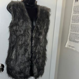 Cute faux fur vest!
